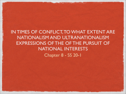 in times of conflict, to what extent are nationalism - wolfesocial20-1