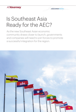Is Southeast Asia Ready for the AEC?