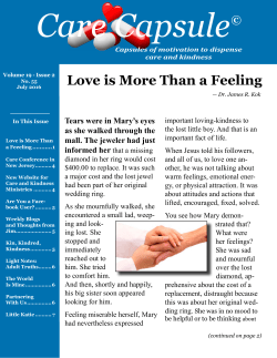 Love is More Than a Feeling - Care and Kindness Ministries