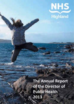 The Annual Report of the Director of Public Health