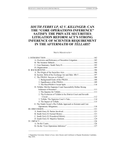 core operations inference - Pepperdine School of Law
