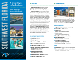 Brochure - Southwest Florida Economic Development