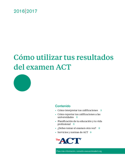 Cómo interpretar tus resultados ACT Engage: grados 6 a 9