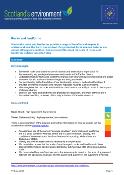 Rocks and landforms - Scotland`s Environment Web