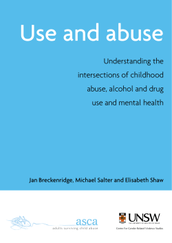 Use and Abuse: understanding the intersections of childhood abuse