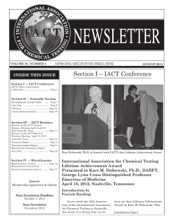 August 2012 Newsletter