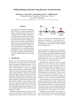 Political Ideology Detection Using Recursive Neural Networks