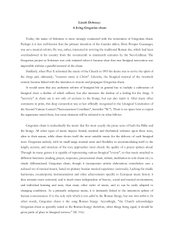 László Dobszay: A living Gregorian chant Today, the name of