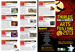 halloween - Thurles Halloween Arts Festival