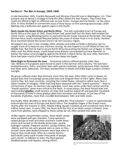 Section 4 - The War in Europe, 1942&ndash;1945