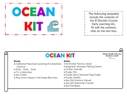 ocean kit - El Dorado County Library