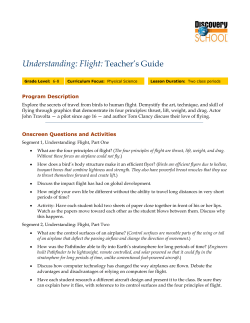 Teacher`s Guide Understanding: Flight