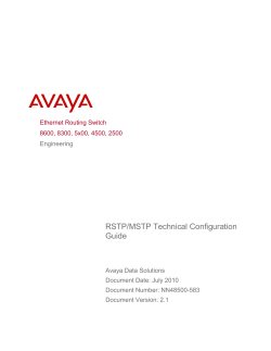 RSTP/MSTP Technical Configuration Guide