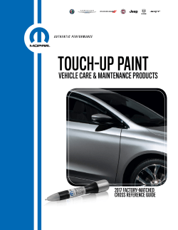 touch-up paint - Mopar Dealer Site