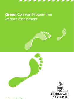 Green Cornwall impact analysis.indd