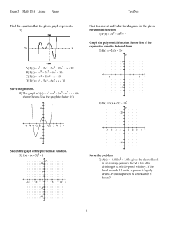 Exam 3 Math 1314 Litong Name