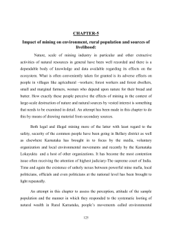 CHAPTER-5 Impact of mining on environment, rural population and