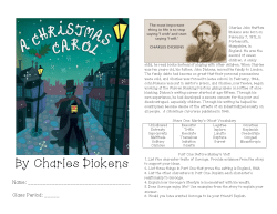 By Charles Dickens - Riverdale Middle School