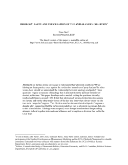 ideology, party and the creation of the anti