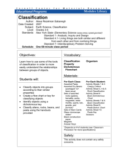 Classification - Cornell University