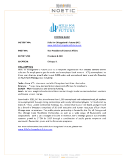 POSITION GUIDE INSTITUTION: Skills for Chicagoland`s Future (SCF)