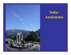 Solar Analemma