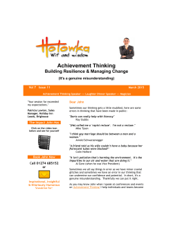 Achievement Thinking