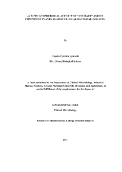 IN VITRO ANTIMICROBIAL ACTIVITY OF &ldquo;ANTIBACT&rdquo; AND ITS