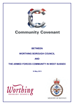 BETWEEN WORTHING BOROUGH COUNCIL AND THE ARMED