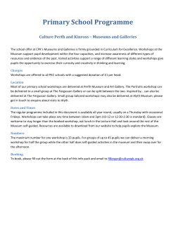 Primary School Programme - Culture Perth and Kinross