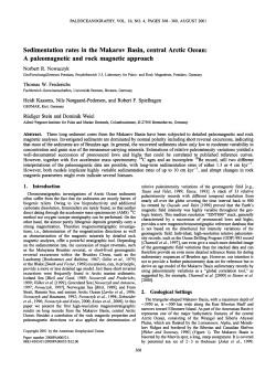 Sedimentation rates in the Makarov Basin, central Arctic