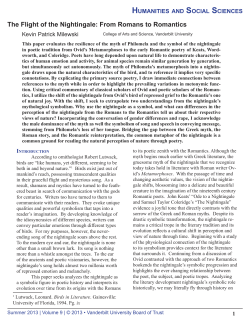 From Romans to Romantics - Vanderbilt Library Open Journals