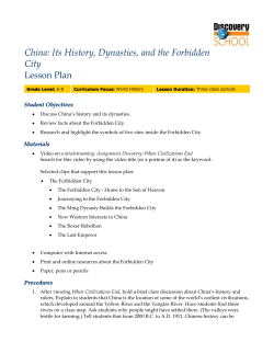 China: Its History, Dynasties, and the Forbidden City