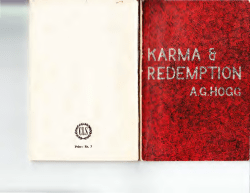 Karma and Redemption - Understanding World Religions