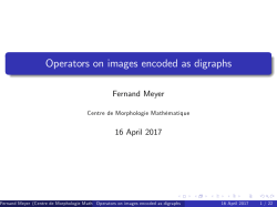 Operators on images encoded as digraphs