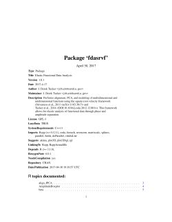 Package `fdasrvf`