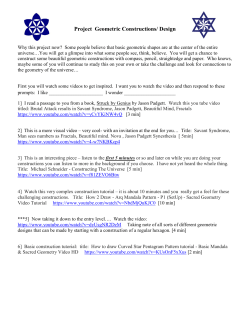 Project Geometric Constructions/ Design