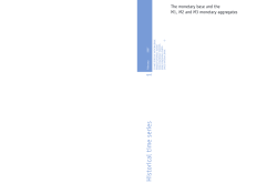 The monetary base and the M1, M2 and M3 monetary aggregates
