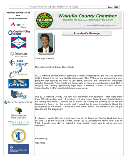 June2015 - Wakulla County Chamber of Commerce