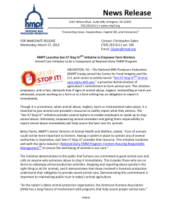 News Release - National Milk Producers Federation