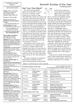 StM StB Newsletter - St Marie`s Standish