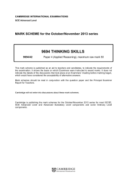 9694 thinking skills