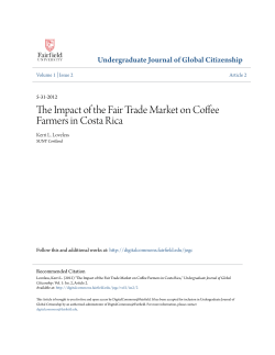 The Impact of the Fair Trade Market on Coffee Farmers in Costa Rica
