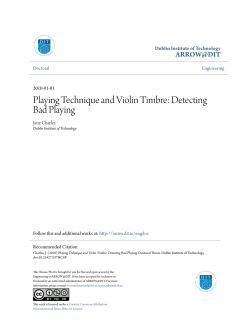 Playing Technique and Violin Timbre: Detecting Bad