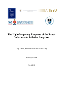 The High-Frequency Response of the Rand