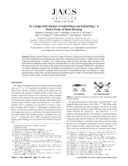 and K3[Fe(CN)6] - Inorganic Chemistry and Catalysis
