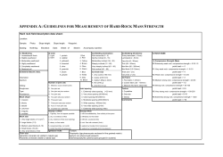 appendix a: guidelines for measurement of hard rock mass strength