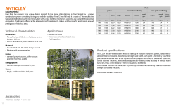 ANTICLEA technical data sheet