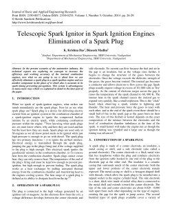 Telescopic Spark Ignitor in Spark Ignition Engines