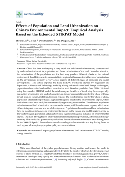 Effects of Population and Land Urbanization on China`s